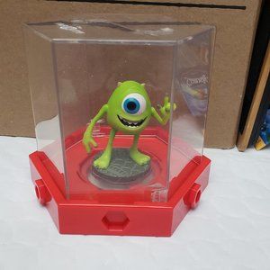 Disney Infinity Monsters Inc Mike Figure With Display Case